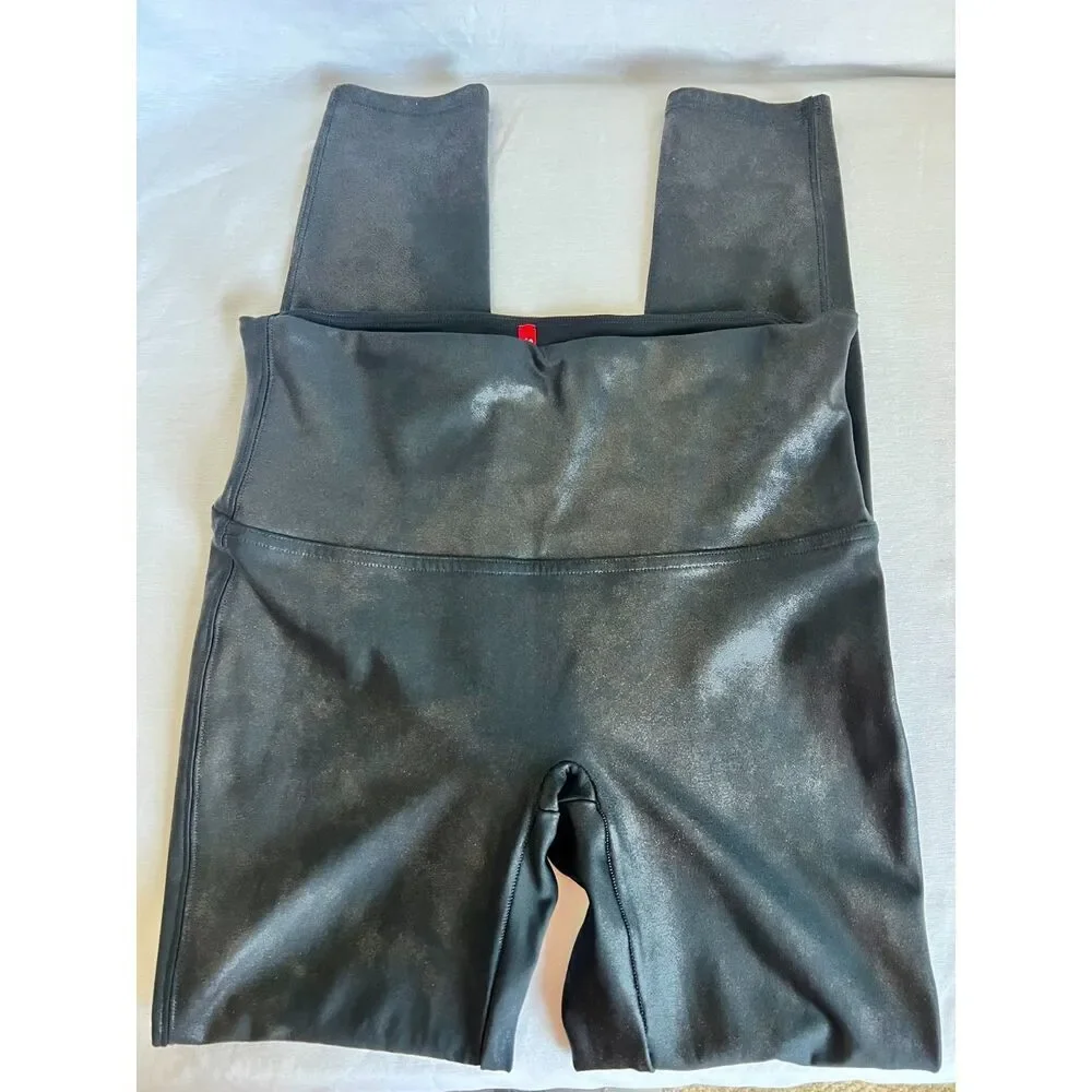 Spanx Faux Leather Leggings โ Women's Medium - Picture 1 of 3